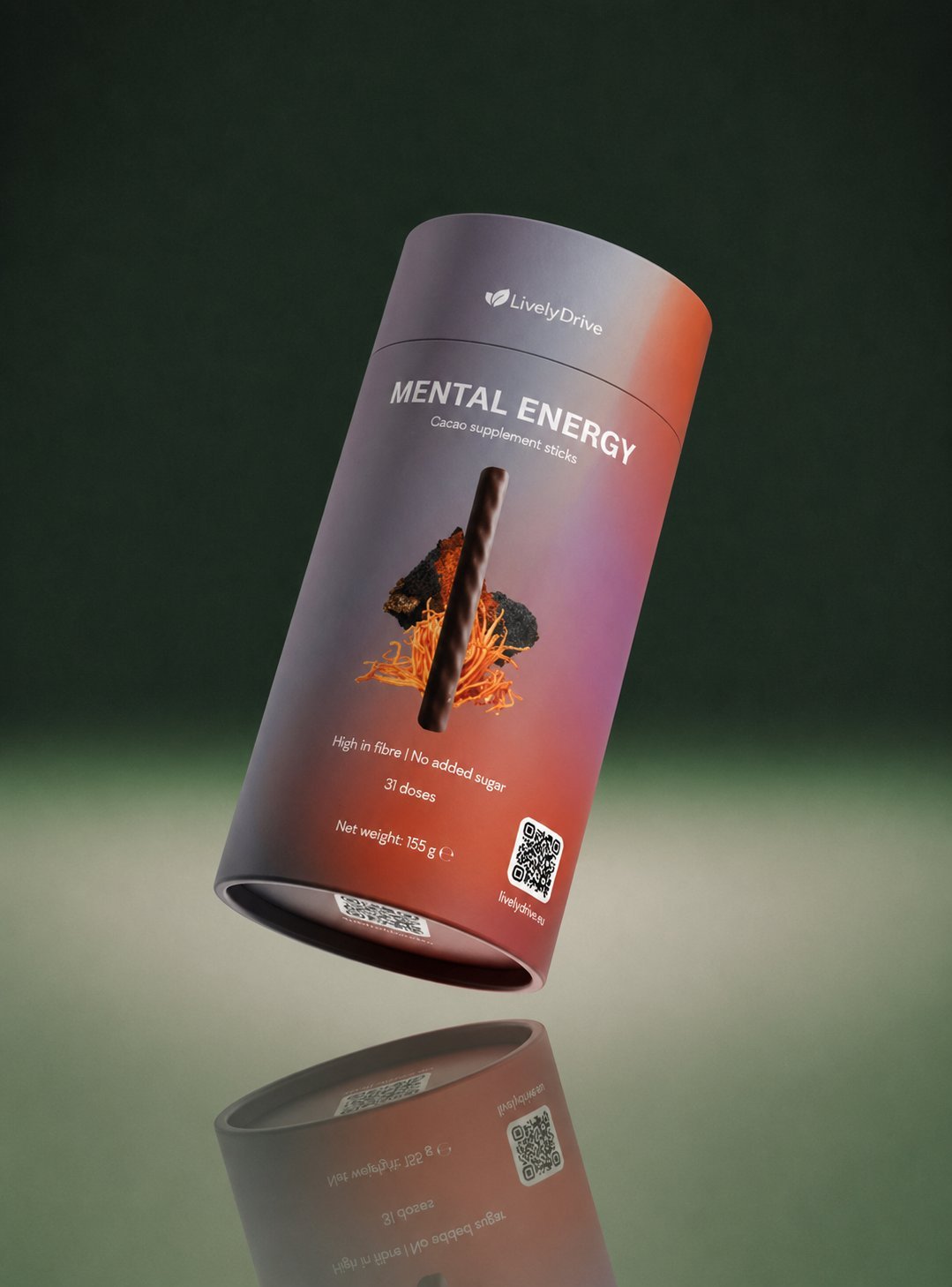 Lively Drive Mental Energy cacao supplement sticks